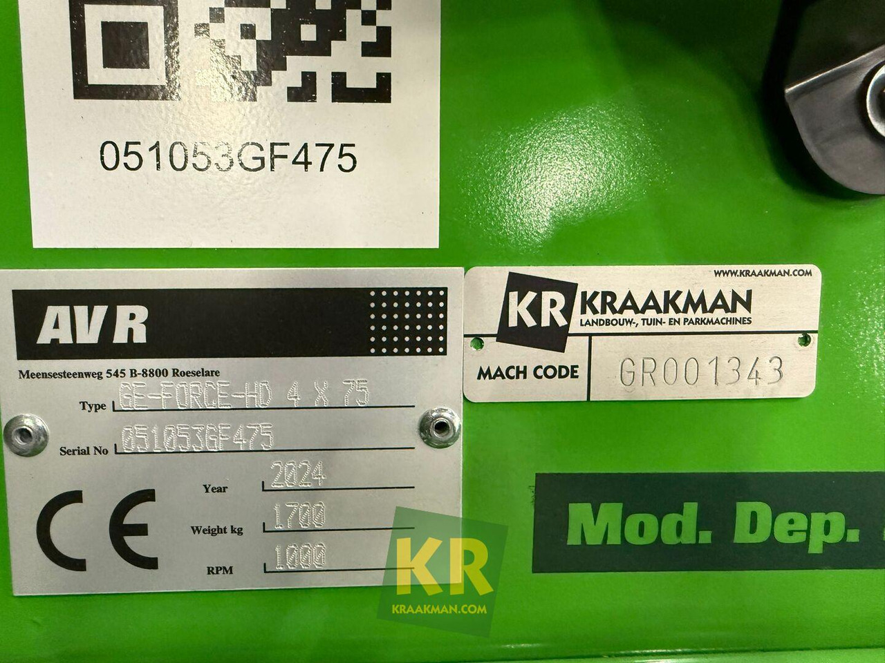 AVR GE Force - Grondbewerking toebehoor: afbeelding 5 AVR GE Force - Grondbewerking toebehoor: afbeelding 5