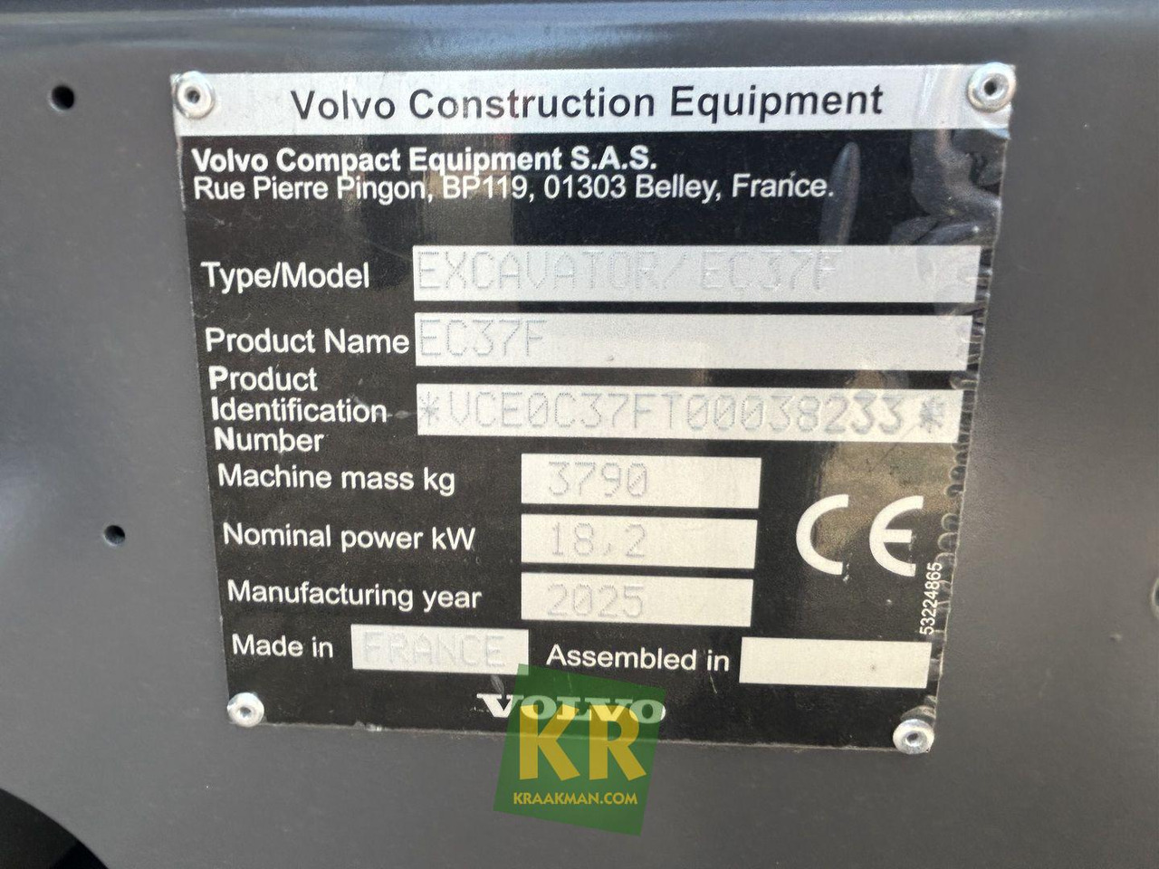 Volvo EC 37F - Rupsgraafmachine: afbeelding 3 Volvo EC 37F - Rupsgraafmachine: afbeelding 3