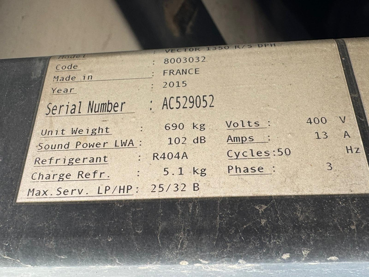 Gray and Adams 2016 Vector 1350 – MJG039 - Koelwagen oplegger: afbeelding 2 Gray and Adams 2016 Vector 1350 – MJG039 - Koelwagen oplegger: afbeelding 2