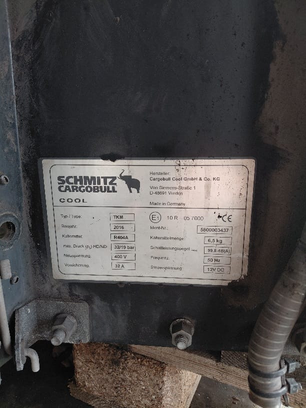 Schmitz -2016 S/N: 5800003437 - Koelunit: afbeelding 2 Schmitz -2016 S/N: 5800003437 - Koelunit: afbeelding 2