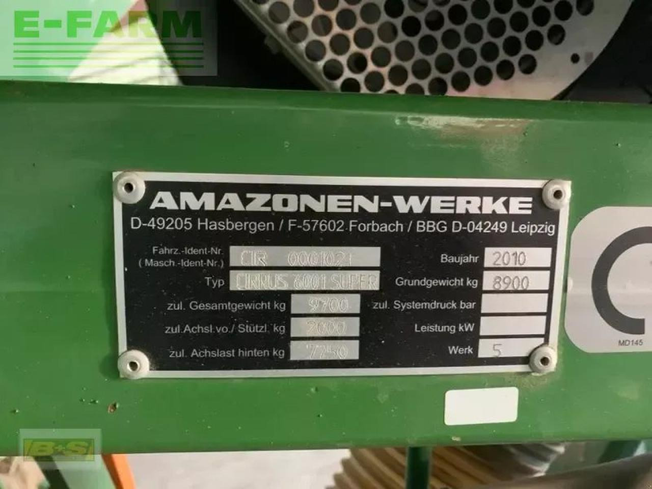 Amazone cirrus 6091 super - Zaaimachine: afbeelding 3 Amazone cirrus 6091 super - Zaaimachine: afbeelding 3