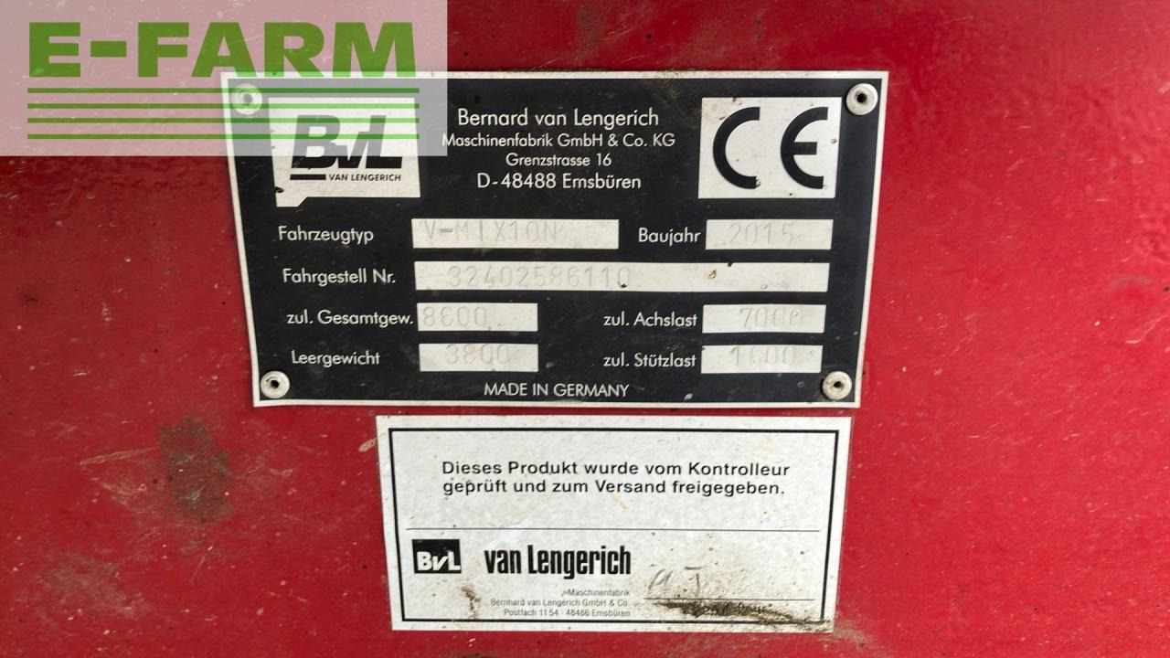 Veeteelt materiaal BVL - van Lengerich V-MIX 10N: afbeelding 9