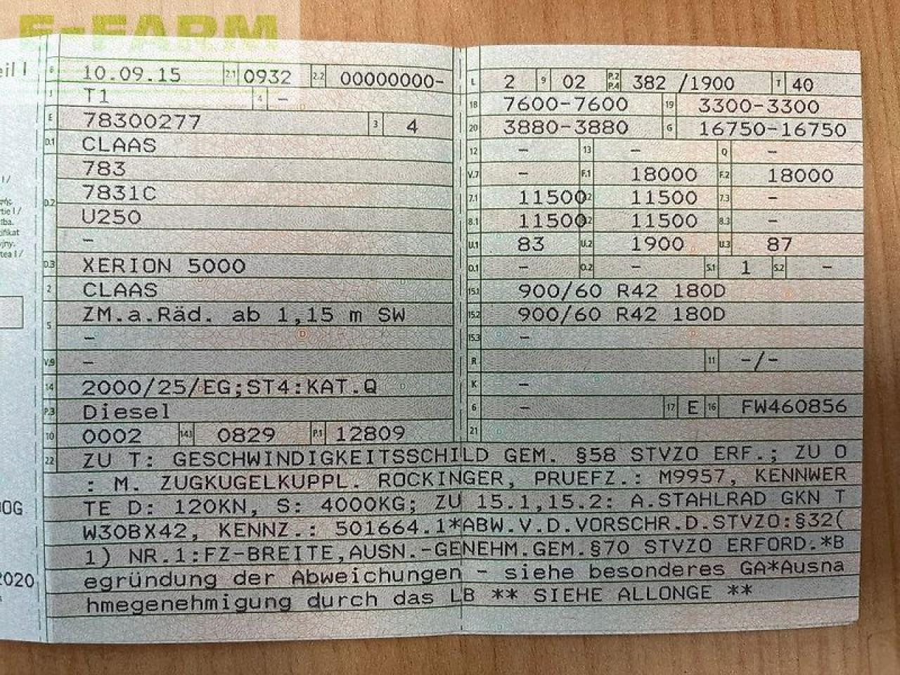 CLAAS xerion 5000 trac TRAC - Tractor: afbeelding 2 CLAAS xerion 5000 trac TRAC - Tractor: afbeelding 2