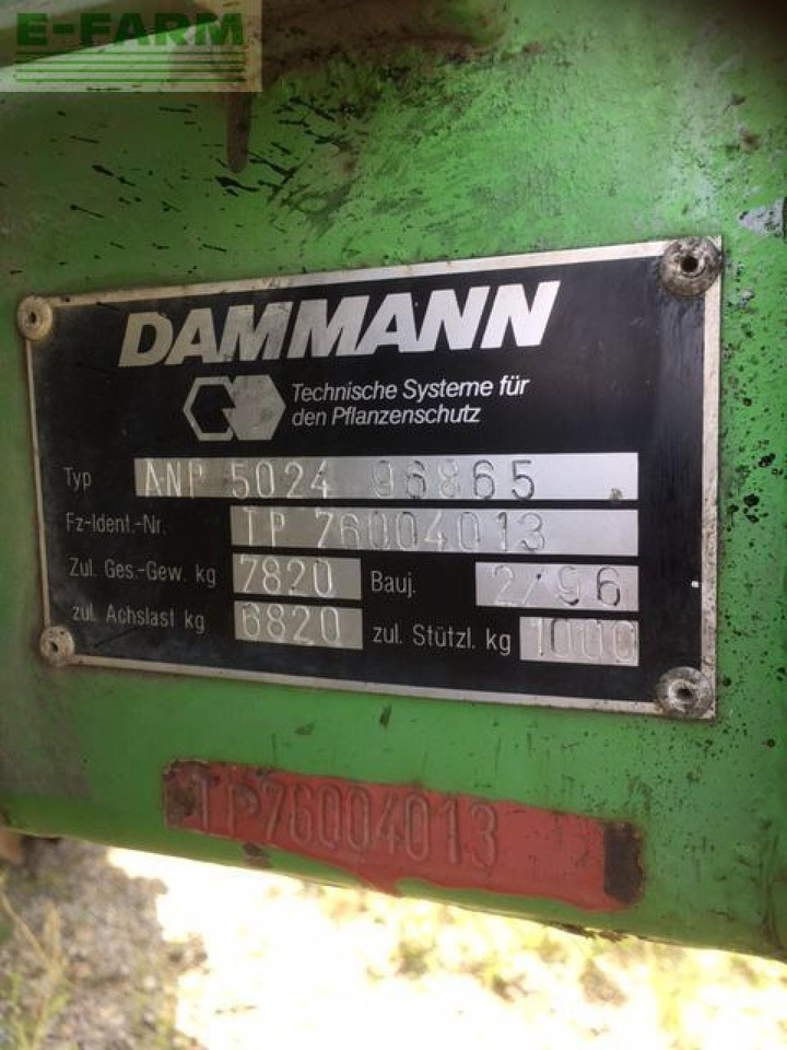 Dammann anp 5024 - Getrokken veldspuit: afbeelding 4 Dammann anp 5024 - Getrokken veldspuit: afbeelding 4