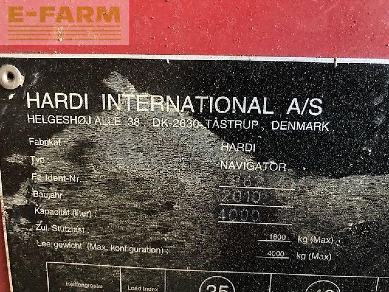 Hardi navigator 4000 - Getrokken veldspuit: afbeelding 3 Hardi navigator 4000 - Getrokken veldspuit: afbeelding 3
