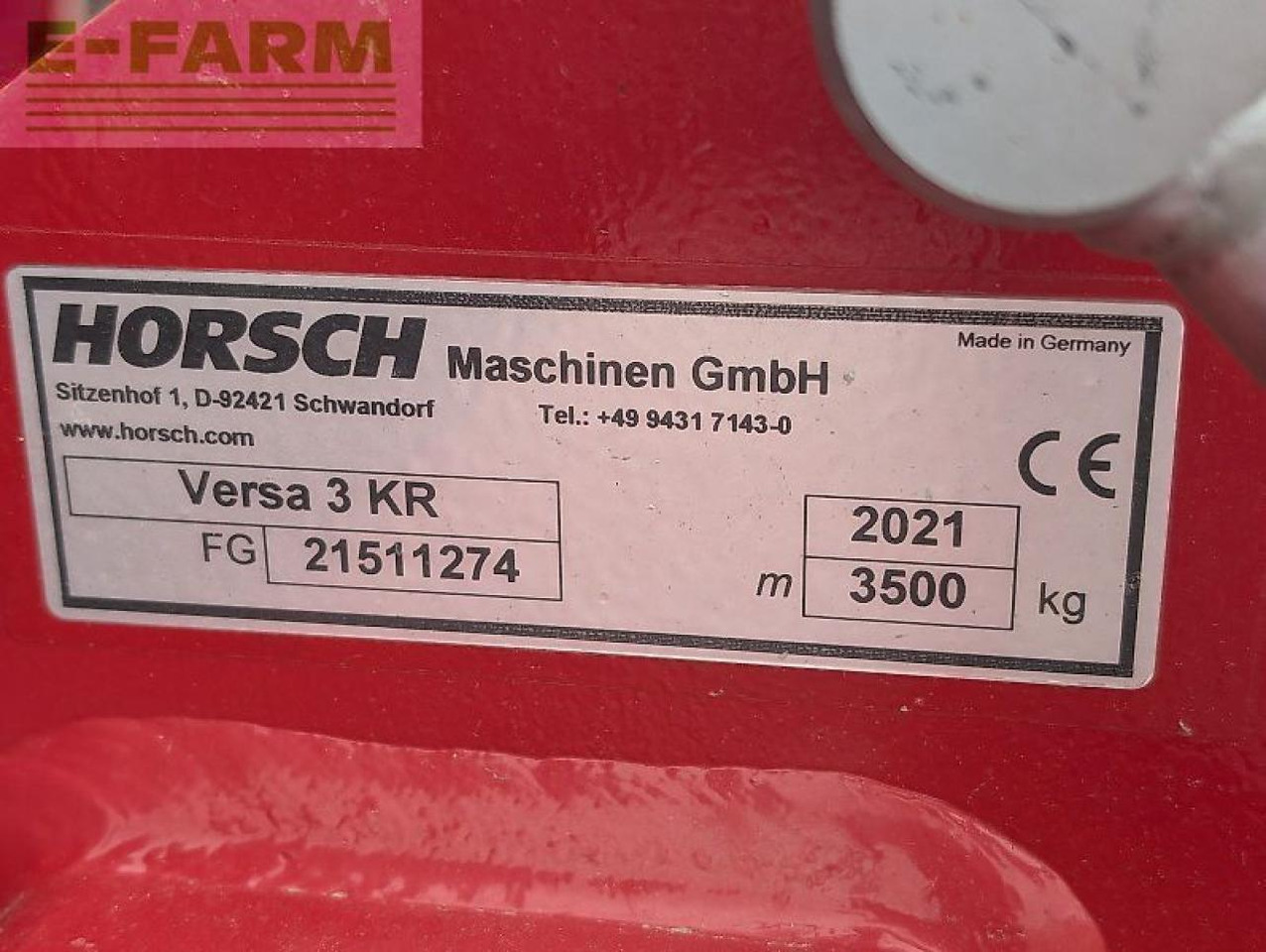 Horsch versa 3 kr - Zaaimachine: afbeelding 3 Horsch versa 3 kr - Zaaimachine: afbeelding 3
