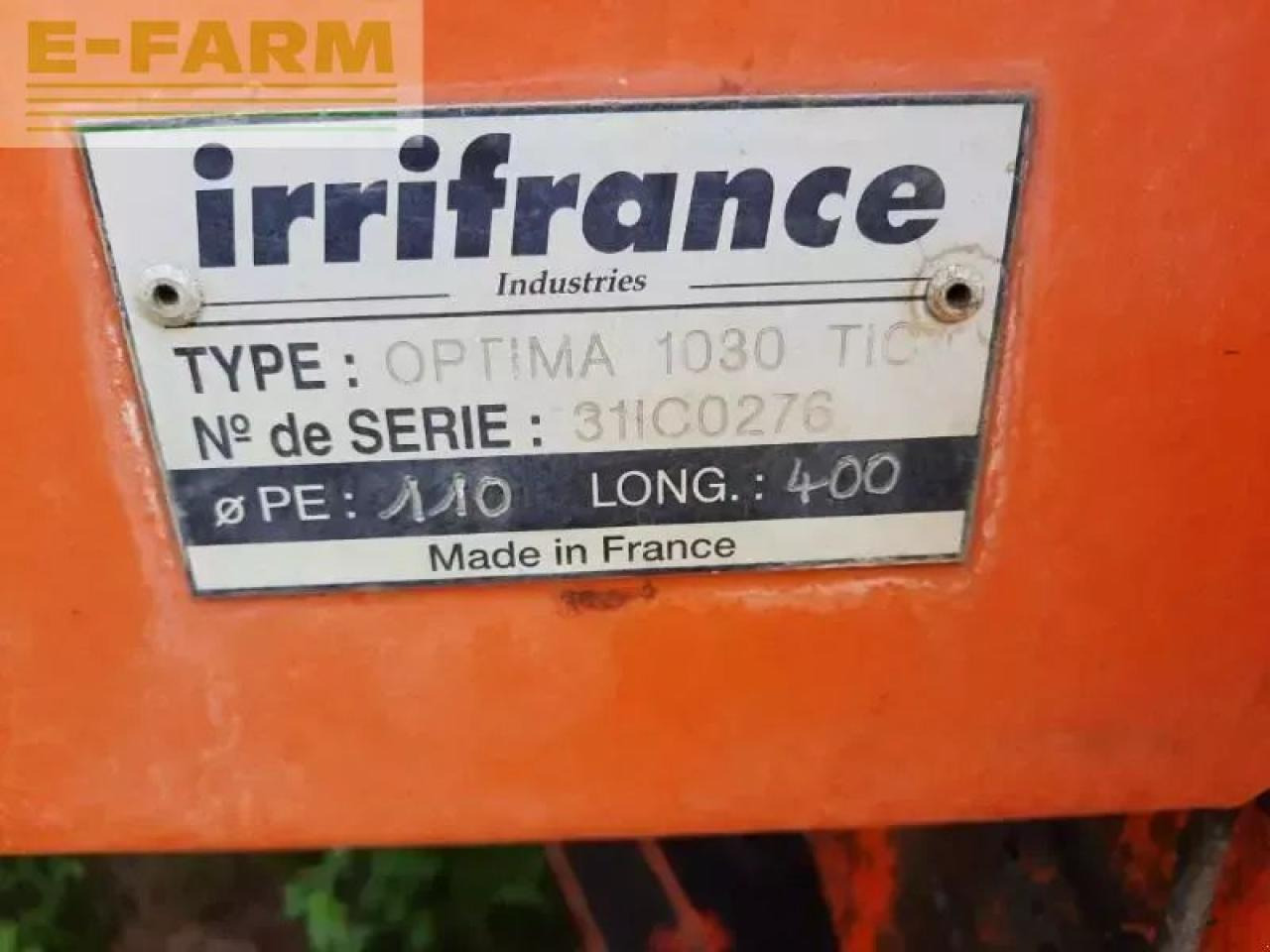 Irrifrance optima 1030 - Irrigatiesysteem: afbeelding 2 Irrifrance optima 1030 - Irrigatiesysteem: afbeelding 2