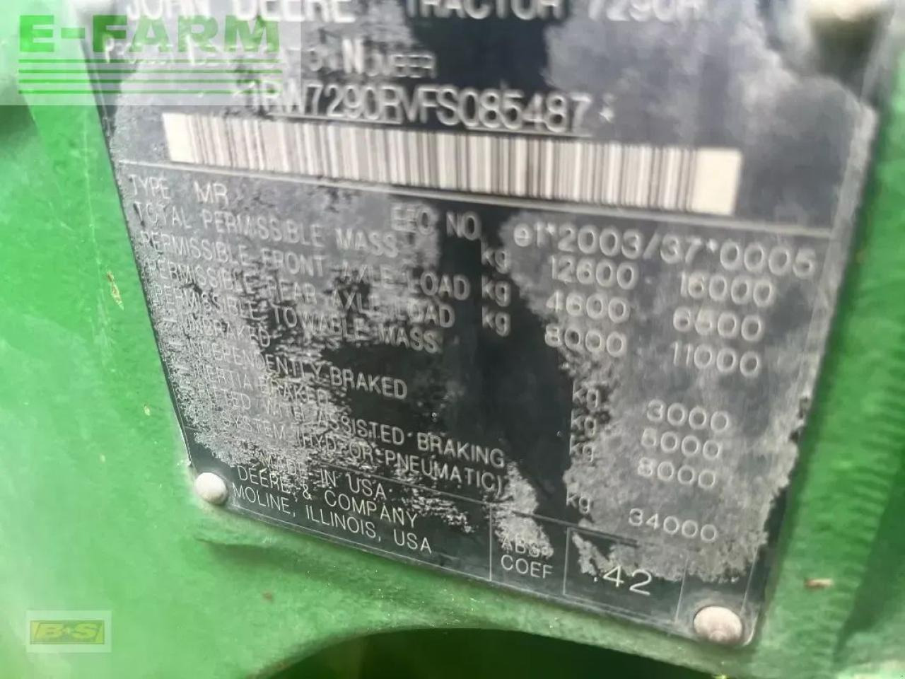 John Deere 7290r - Tractor: afbeelding 1 John Deere 7290r - Tractor: afbeelding 1