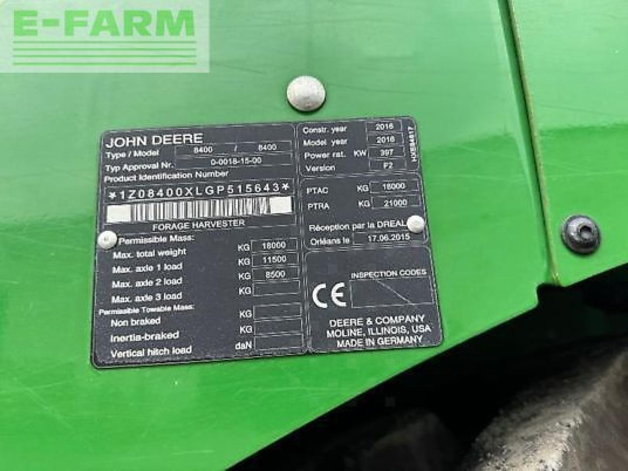 John Deere 8400 - Hakselaar: afbeelding 5 John Deere 8400 - Hakselaar: afbeelding 5
