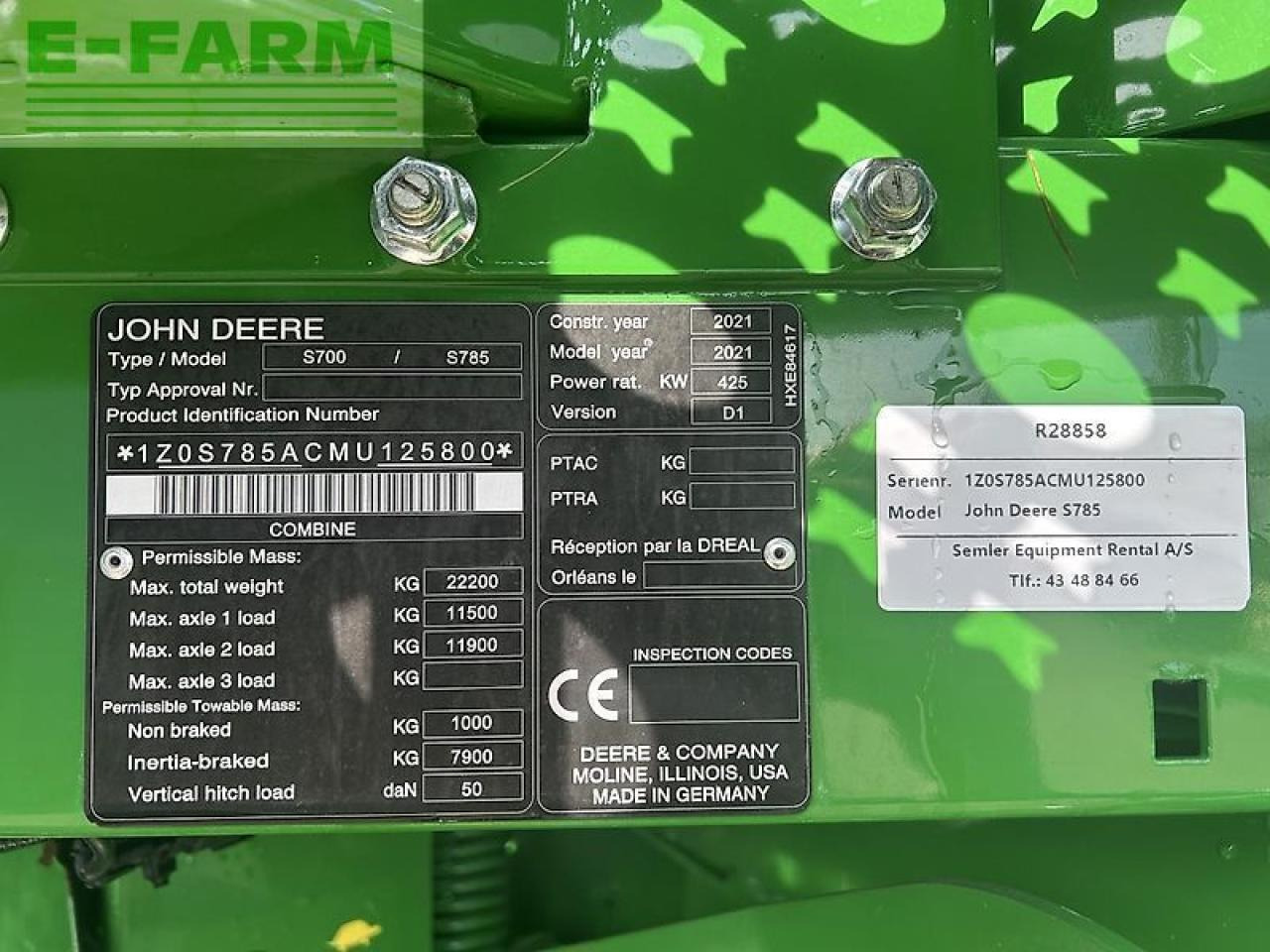John Deere s785 - Maaidorser: afbeelding 5 John Deere s785 - Maaidorser: afbeelding 5