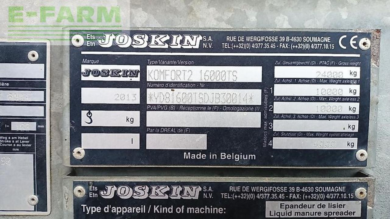 Joskin 16000 ts komfort 2 - Bemestingstechniek: afbeelding 4 Joskin 16000 ts komfort 2 - Bemestingstechniek: afbeelding 4