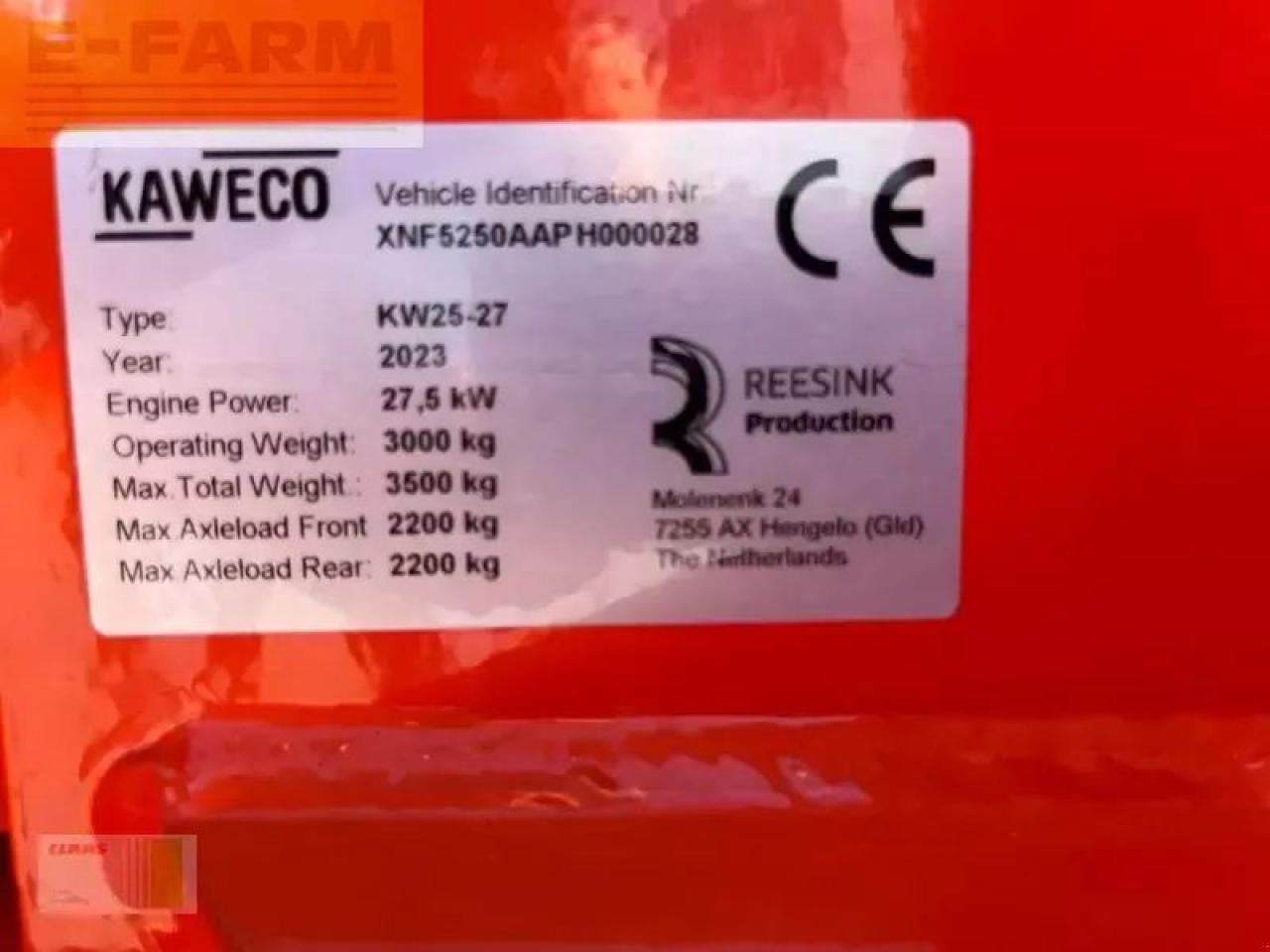 Kaweco kw25-27 farmer - Wiellader: afbeelding 5 Kaweco kw25-27 farmer - Wiellader: afbeelding 5