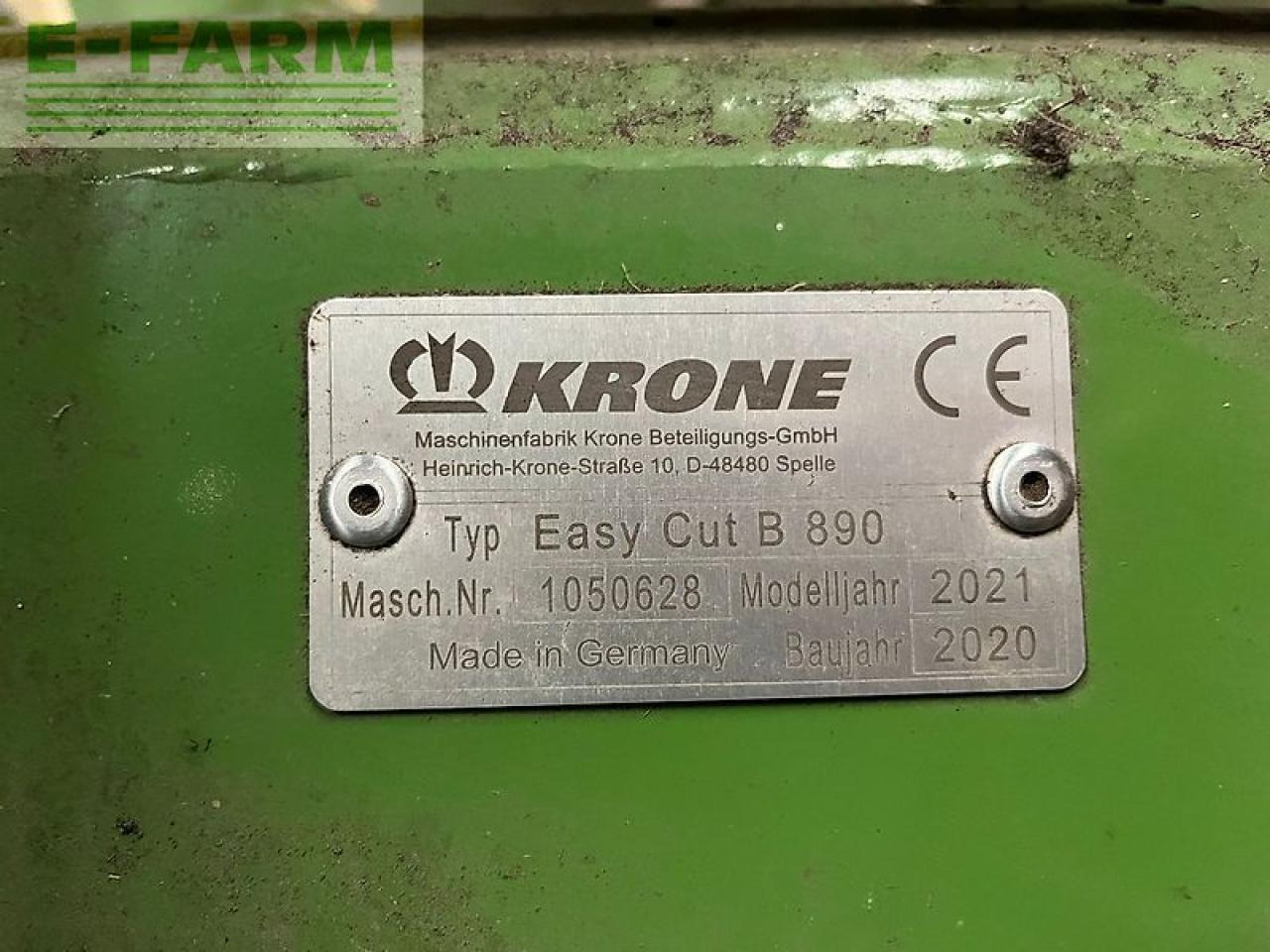 Krone easy cut b 890 - Maaimachine: afbeelding 4 Krone easy cut b 890 - Maaimachine: afbeelding 4