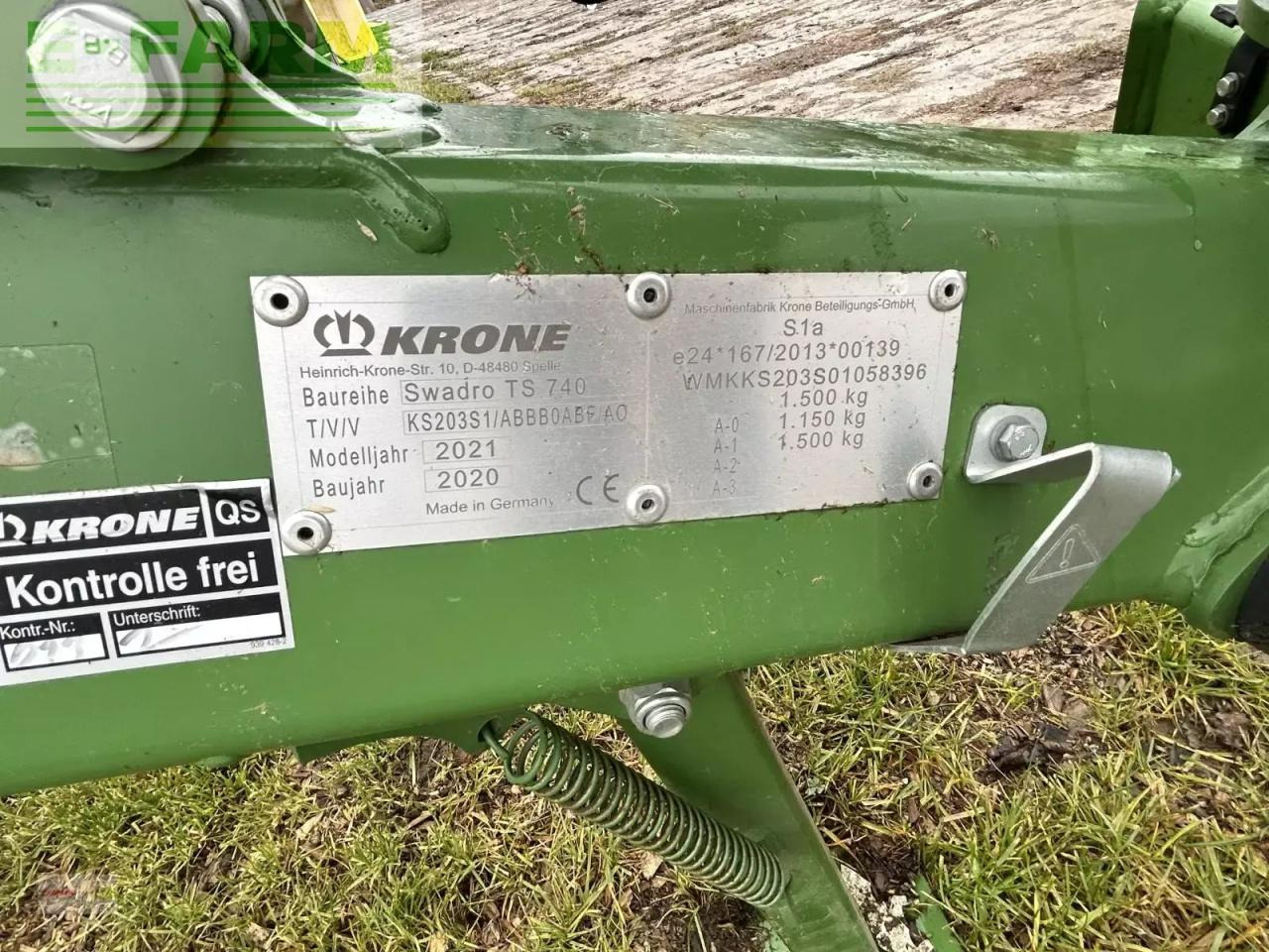 Krone swadro ts 740 - Hooischudder: afbeelding 4 Krone swadro ts 740 - Hooischudder: afbeelding 4