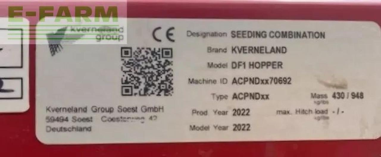 Kverneland df-1 gødningsmaskine - Kunstmeststrooier: afbeelding 4 Kverneland df-1 gødningsmaskine - Kunstmeststrooier: afbeelding 4