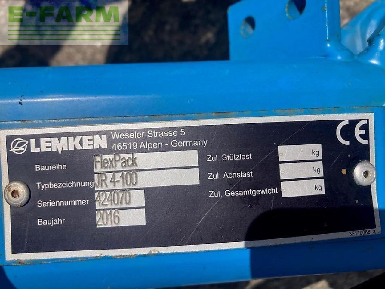 Lemken juwel 7 v 4 n 100 met flexpack - Ploeg: afbeelding 2 Lemken juwel 7 v 4 n 100 met flexpack - Ploeg: afbeelding 2