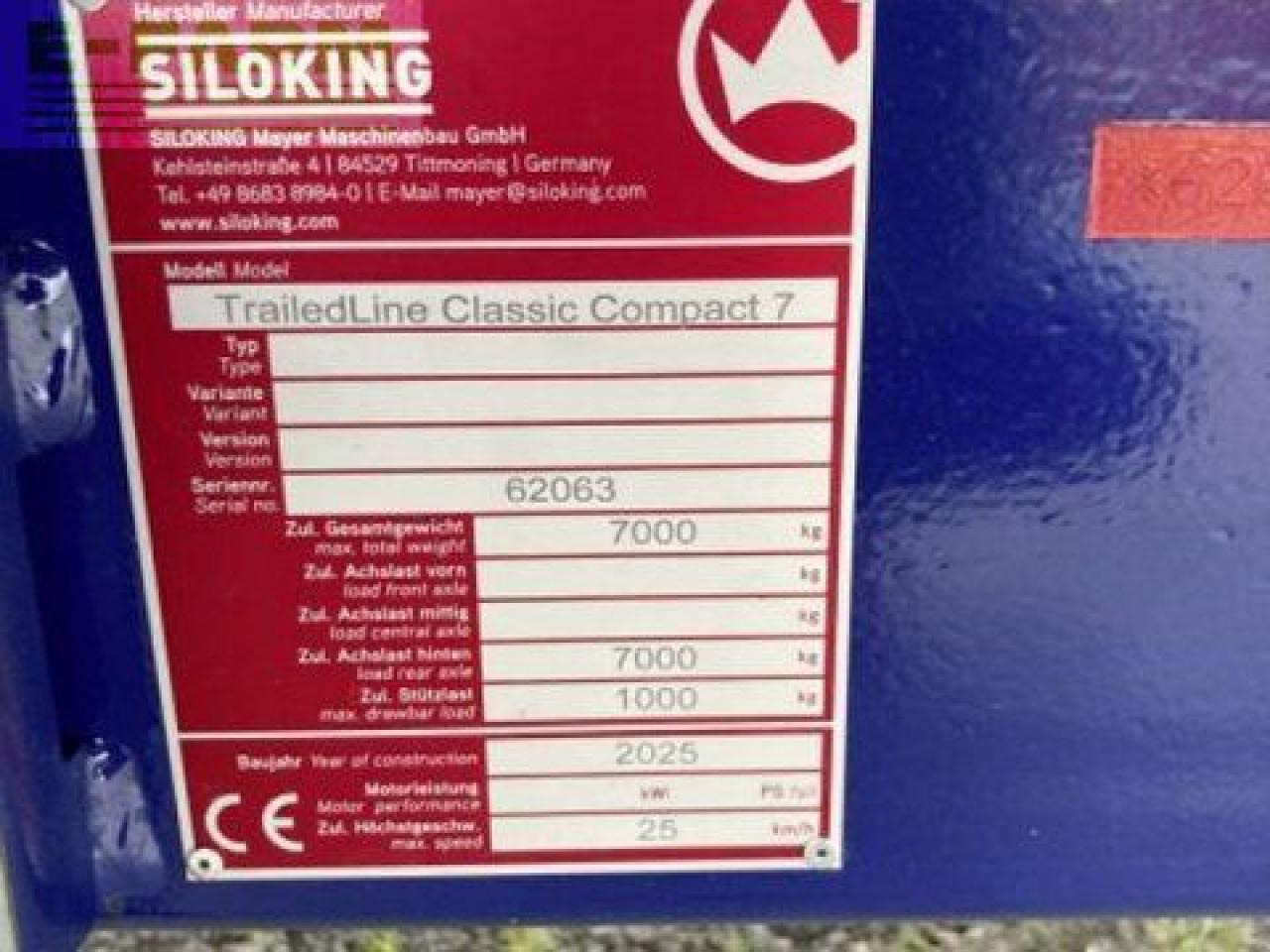 Siloking trailedline classic compact 7 - Veeteelt materiaal: afbeelding 5 Siloking trailedline classic compact 7 - Veeteelt materiaal: afbeelding 5