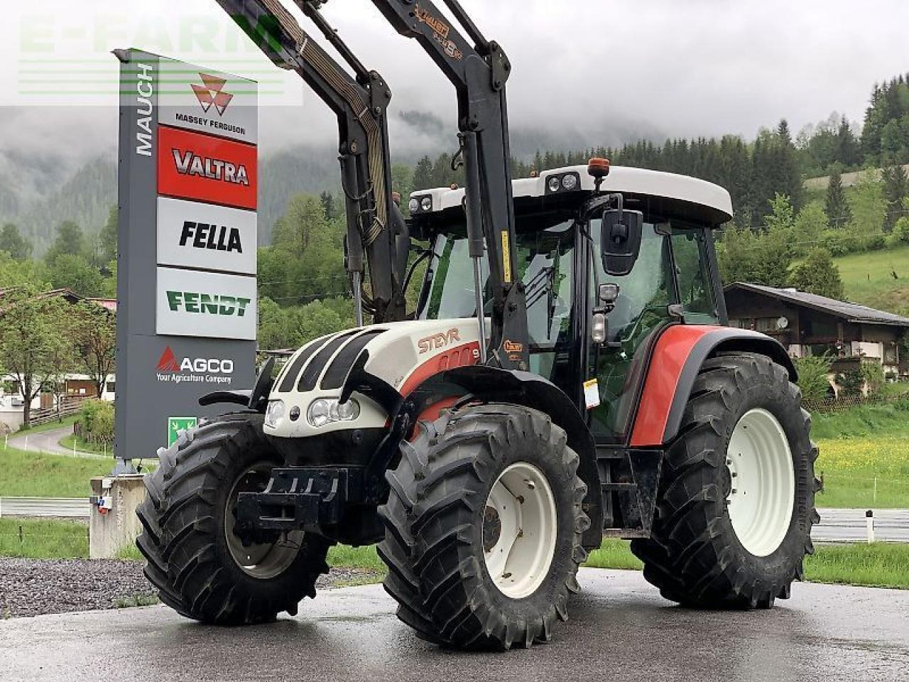 Steyr 9105 mt + hauer fl - Tractor: afbeelding 1 Steyr 9105 mt + hauer fl - Tractor: afbeelding 1