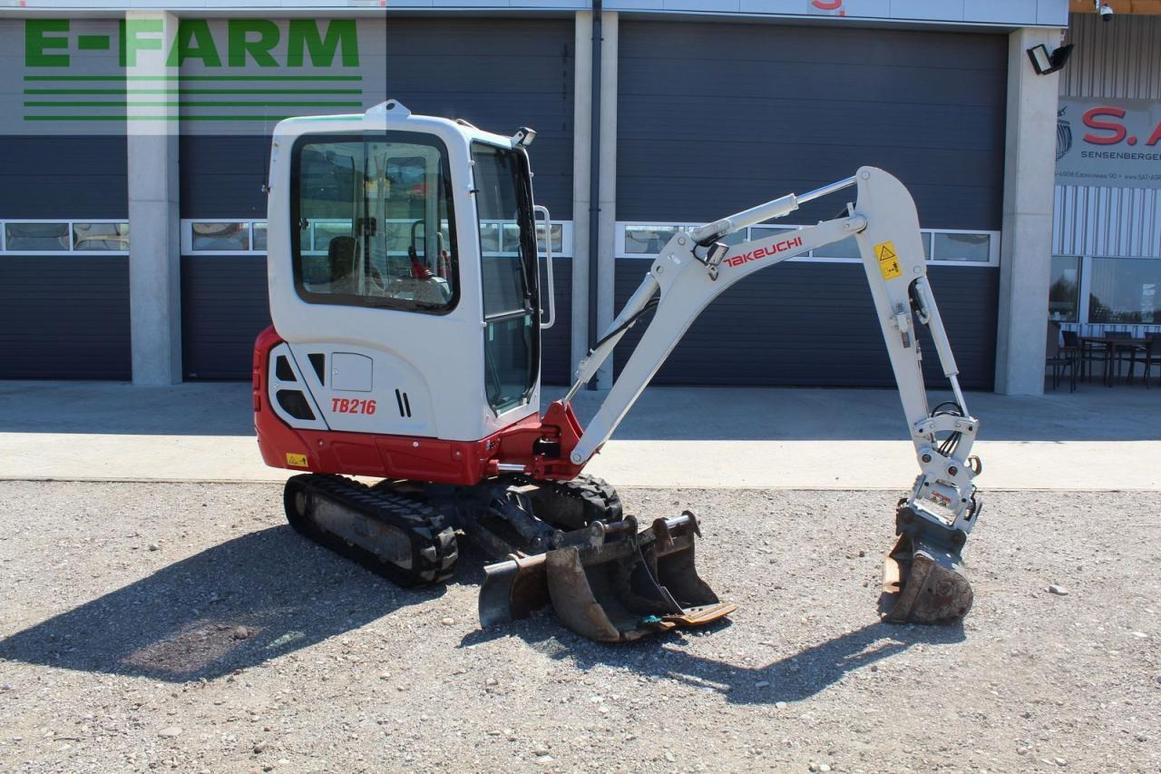 Takeuchi minibagger tb 216 mit powertilt - Minigraafmachine: afbeelding 4 Takeuchi minibagger tb 216 mit powertilt - Minigraafmachine: afbeelding 4