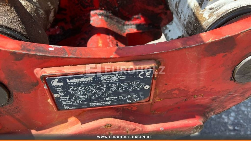 Minigraafmachine Takeuchi Minibagger TB 175, SW MS08, hydr. Verstellausleger: afbeelding 12