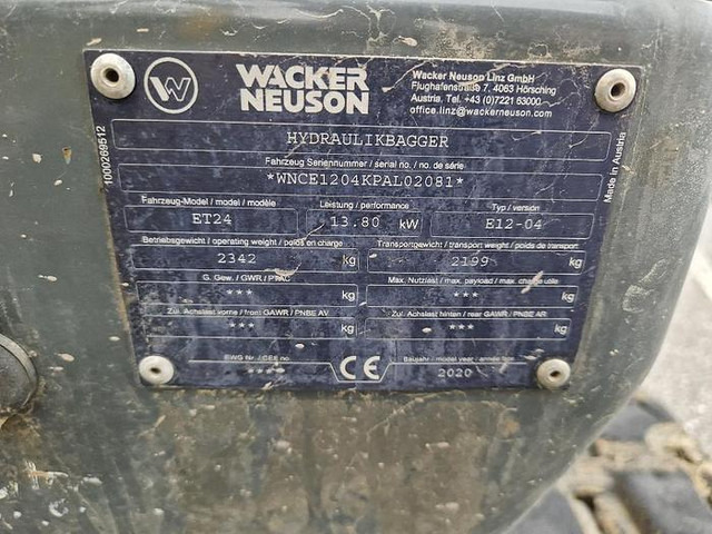 Graafmachine WACKER NEUSON ET24 Hyderaulikbagger: afbeelding 12
