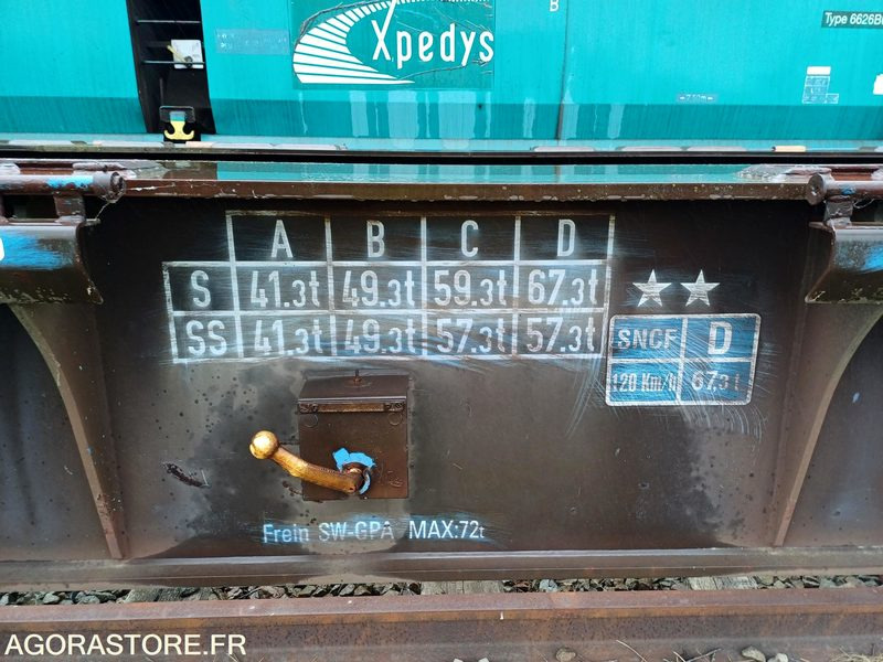 Andere machine Wagon plat intermodal type Sggnss – modèle 6432B0-4, 72 pieds - 2004 (ref 1561): afbeelding 19