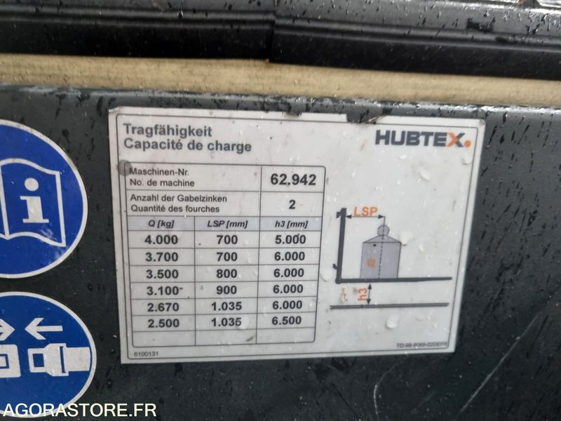 CHARIOT MULTIDIRECTIONNEL HUBTEX MQ-40 21-25 EL - 2011 - Elektrische heftruck: afbeelding 2 CHARIOT MULTIDIRECTIONNEL HUBTEX MQ-40 21-25 EL - 2011 - Elektrische heftruck: afbeelding 2