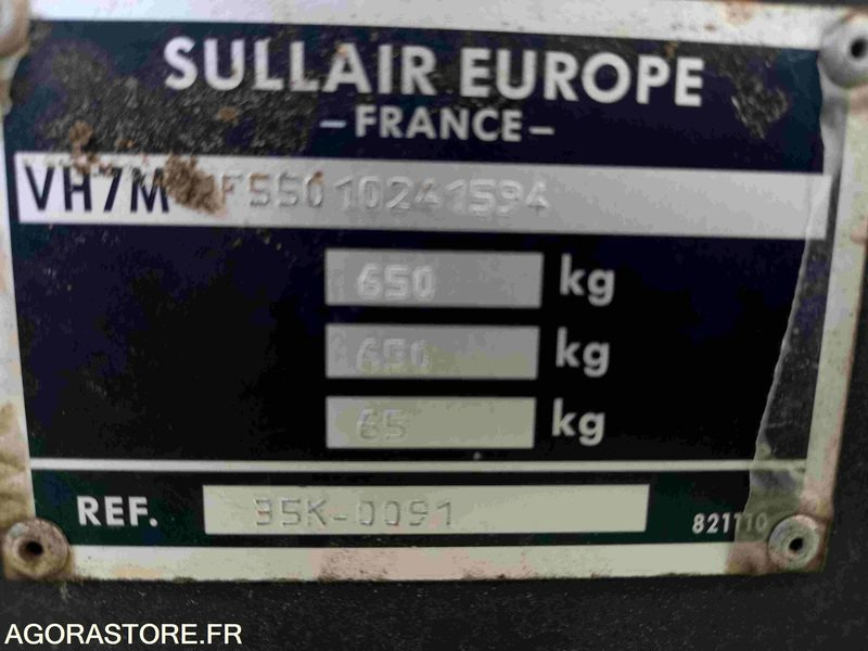 COMPRESSEUR DE CHANTIER S35 SULLAIR - 2001 - 197H -FONCTIONNEL VENDU DANS L ETAT - Luchtcompressor: afbeelding 4 COMPRESSEUR DE CHANTIER S35 SULLAIR - 2001 - 197H -FONCTIONNEL VENDU DANS L ETAT - Luchtcompressor: afbeelding 4