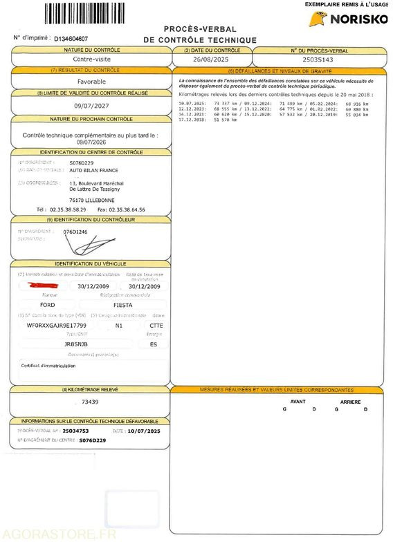 FORD FIESTA N°1 1.2 L– COULEUR BLANCHE - Personenwagen: afbeelding 4 FORD FIESTA N°1 1.2 L– COULEUR BLANCHE - Personenwagen: afbeelding 4