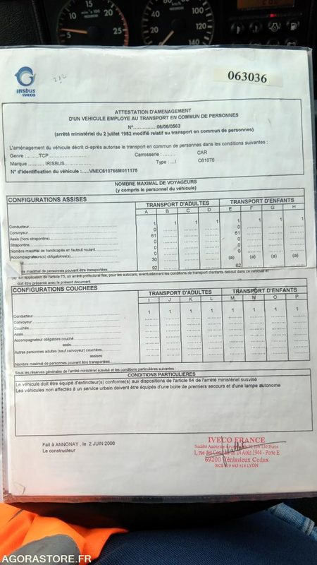 IVECO BUS AXER N°063036 - Minibus, Personenvervoer: afbeelding 4 IVECO BUS AXER N°063036 - Minibus, Personenvervoer: afbeelding 4