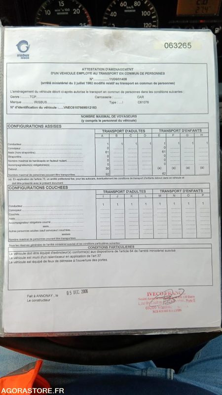 IVECO BUS AXER N°063265 - Minibus, Personenvervoer: afbeelding 5 IVECO BUS AXER N°063265 - Minibus, Personenvervoer: afbeelding 5