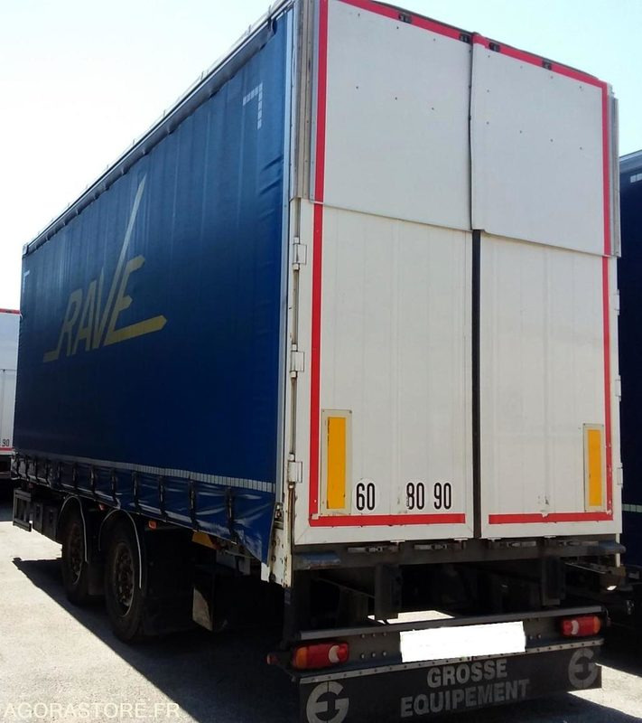 SEMI REMORQUE PLSC 18T - TOIT RELEVABLE - RIDEAUX COULISSANTS - Oplegger: afbeelding 2 SEMI REMORQUE PLSC 18T - TOIT RELEVABLE - RIDEAUX COULISSANTS - Oplegger: afbeelding 2