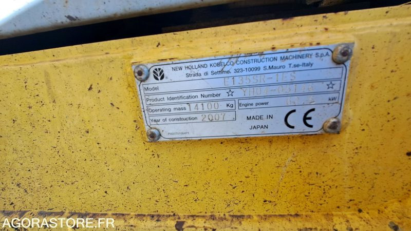 Pelle New Holland E135SR-1ES Diesel 2007 - Rupsgraafmachine: afbeelding 5 Pelle New Holland E135SR-1ES Diesel 2007 - Rupsgraafmachine: afbeelding 5