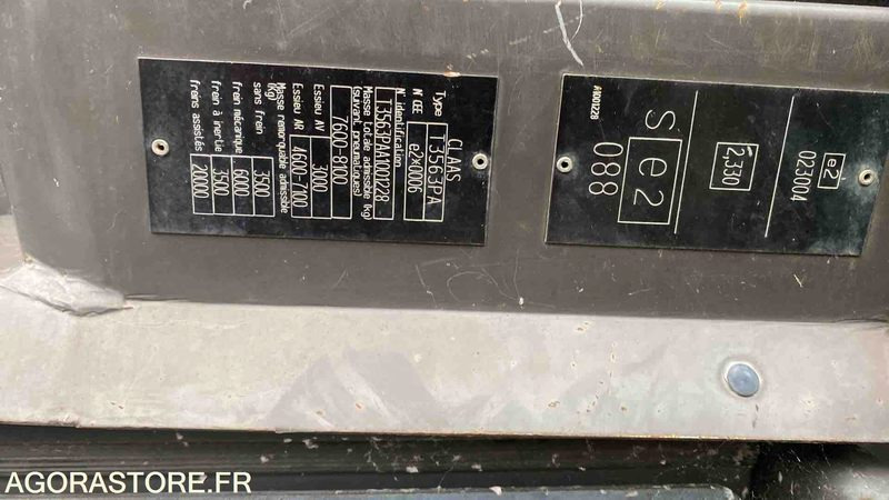 TRACTEUR RENAULT ERGOS - 12262H - 2009 - Tractor: afbeelding 5 TRACTEUR RENAULT ERGOS - 12262H - 2009 - Tractor: afbeelding 5