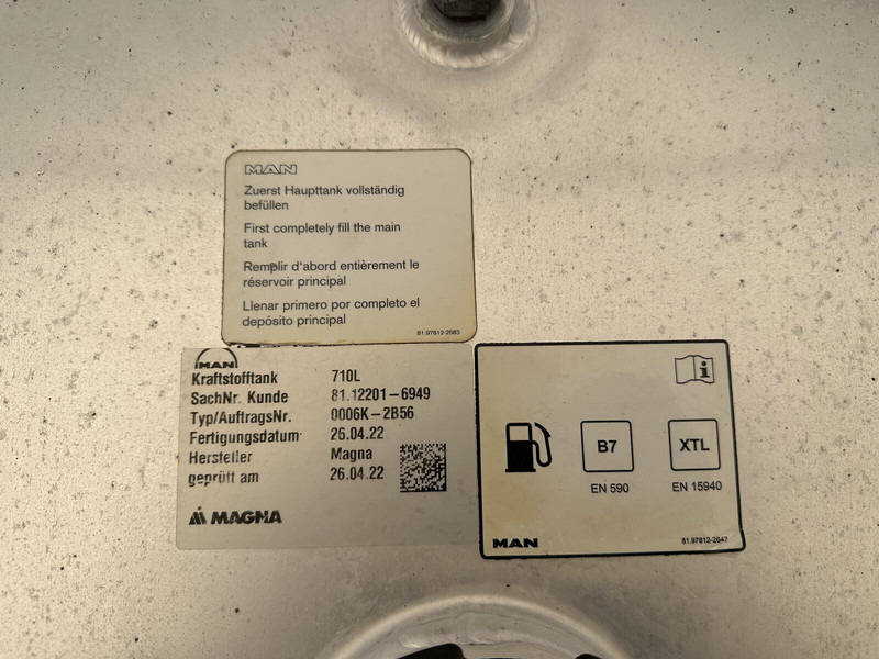 Brandstoftank voor Vrachtwagen MAN 710L fuel tank: afbeelding 8