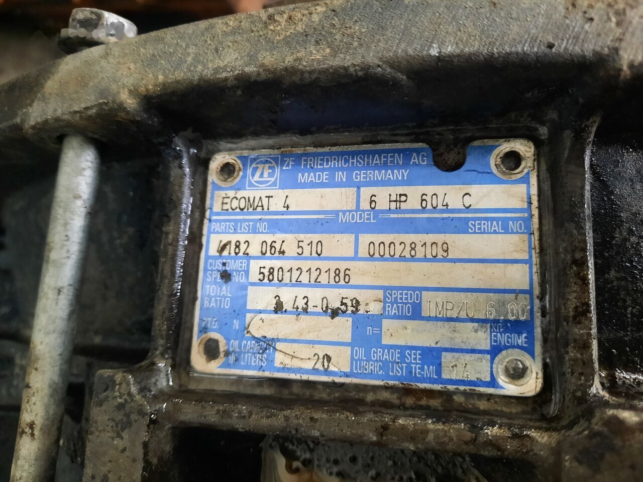 IVECO ZF 6HP604C Cursor 8. 6HP594C IVECO Cursor 8 - Versnellingsbak voor Bus: afbeelding 5 IVECO ZF 6HP604C Cursor 8. 6HP594C IVECO Cursor 8 - Versnellingsbak voor Bus: afbeelding 5