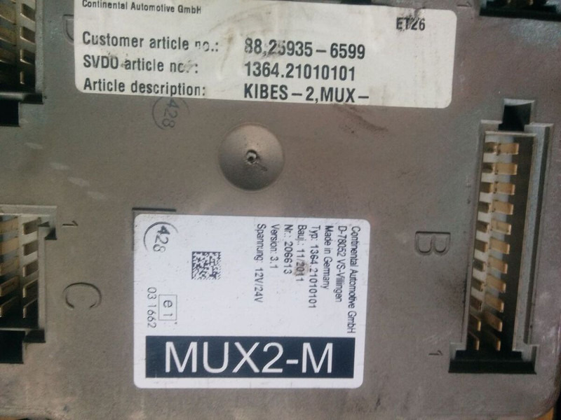 MAN MUX2-M 1364.21020101/ 1364.21010101 - ECU: afbeelding 3 MAN MUX2-M 1364.21020101/ 1364.21010101 - ECU: afbeelding 3