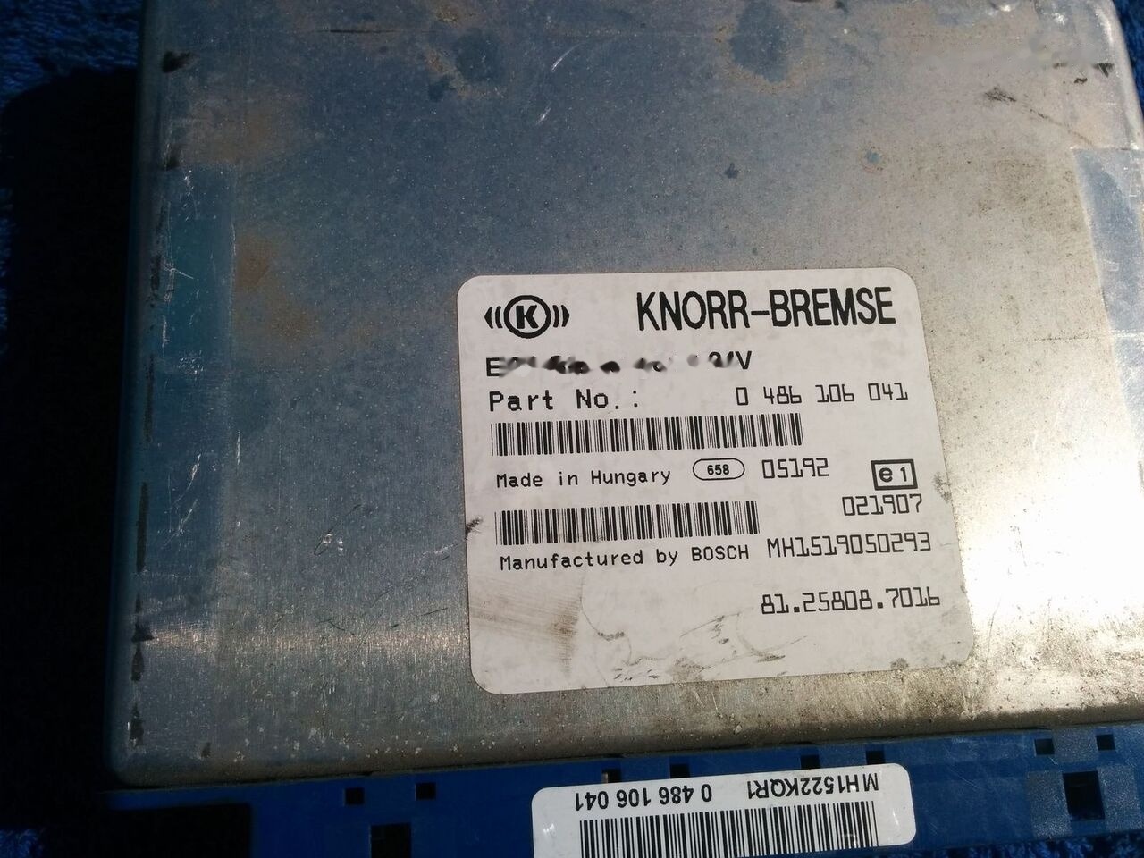 MAN WABCO ECU ZBR2 / 81.25806.7096. 4462100070 MAN CYTI - ECU voor Bus: afbeelding 1 MAN WABCO ECU ZBR2 / 81.25806.7096. 4462100070 MAN CYTI - ECU voor Bus: afbeelding 1