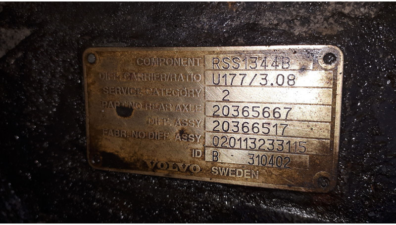 Volvo MS17X.- 2.85/ 3.08 .\5.29\ 5.63. - Differentieel: afbeelding 3 Volvo MS17X.- 2.85/ 3.08 .\5.29\ 5.63. - Differentieel: afbeelding 3