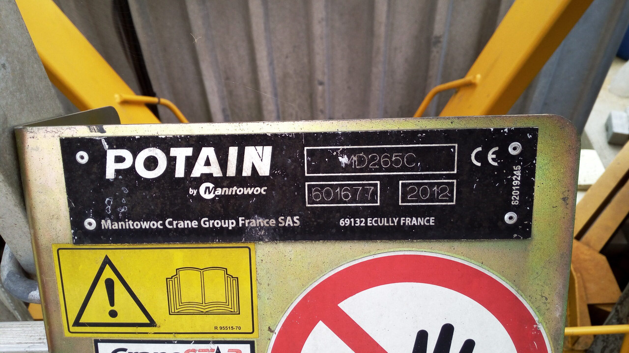 Torenkraan Potain MD 265: afbeelding 1