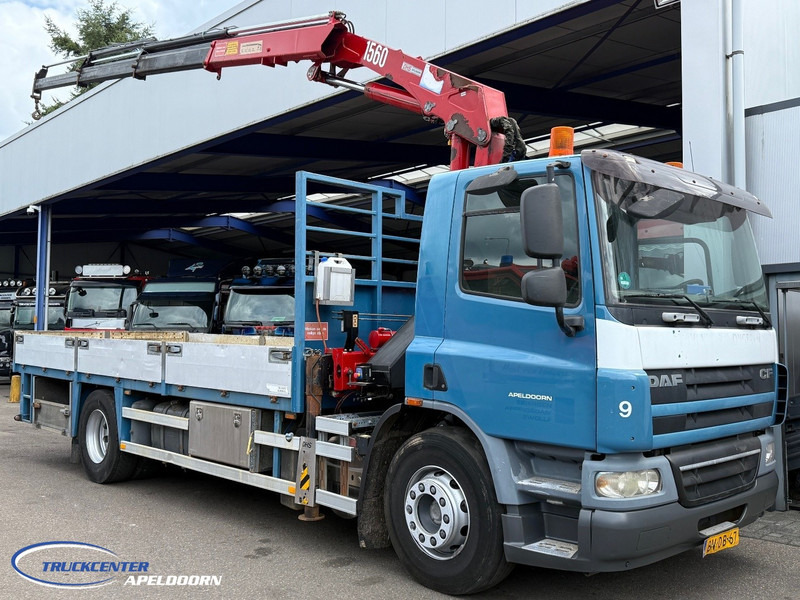 DAF CF 75.310 Manuel, Steel springs, HMF 1560 K3 - Vrachtwagen met open laadbak, Kraanwagen: afbeelding 1 DAF CF 75.310 Manuel, Steel springs, HMF 1560 K3 - Vrachtwagen met open laadbak, Kraanwagen: afbeelding 1