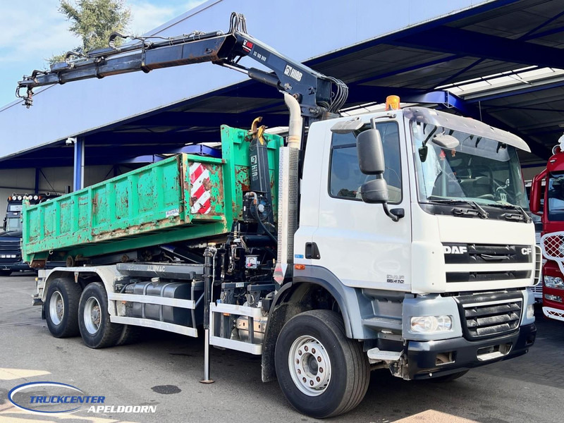 DAF CF 85.410 ATE, Hiab 166, 6x4 Steel spring - Kipper vrachtwagen, Kraanwagen: afbeelding 1 DAF CF 85.410 ATE, Hiab 166, 6x4 Steel spring - Kipper vrachtwagen, Kraanwagen: afbeelding 1