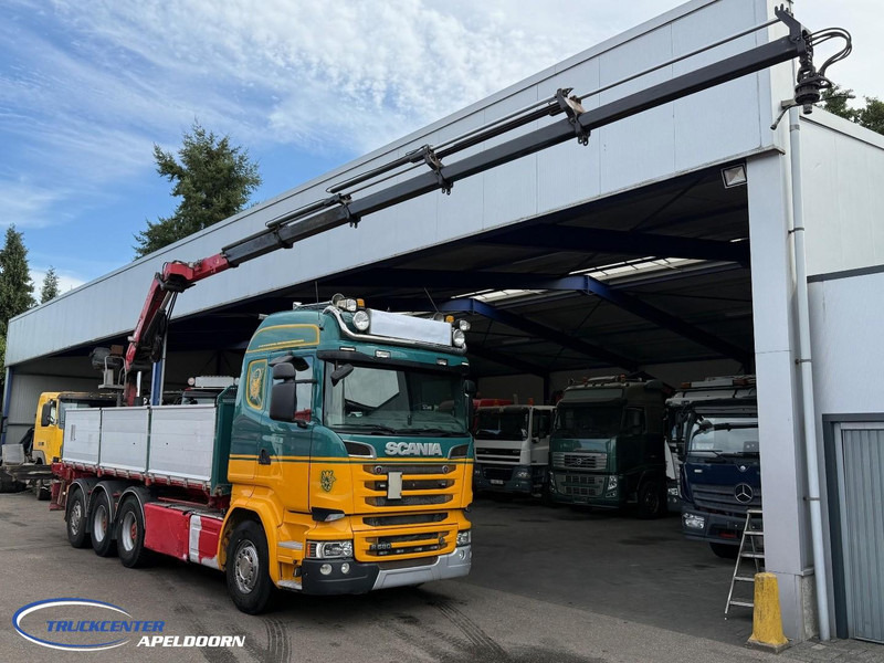 Scania R580 V8 8x4 Reduction axles, HMF 2620 K5 - Kipper vrachtwagen, Kraanwagen: afbeelding 1 Scania R580 V8 8x4 Reduction axles, HMF 2620 K5 - Kipper vrachtwagen, Kraanwagen: afbeelding 1