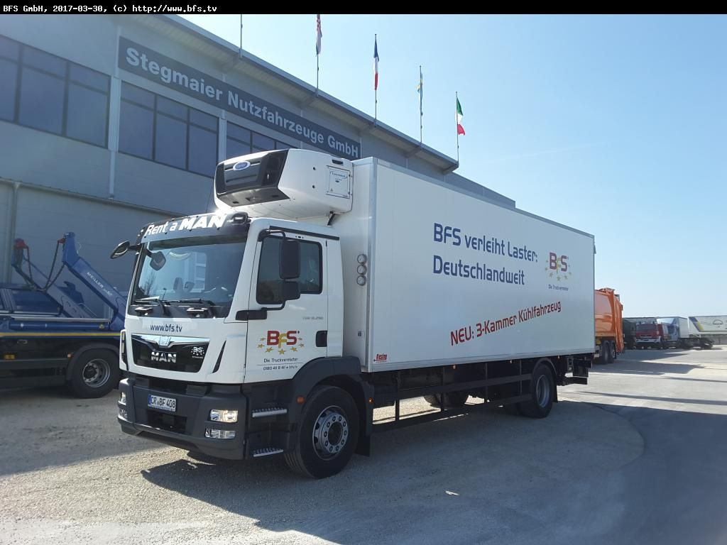 MAN TGM 18.290 4x2 LL Carrier Supra 1250MT, Längs!, - Koelwagen vrachtwagen: afbeelding 1 MAN TGM 18.290 4x2 LL Carrier Supra 1250MT, Längs!, - Koelwagen vrachtwagen: afbeelding 1