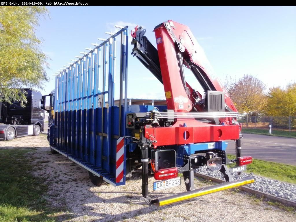 MAN TGM (TG3) 18.320 4x2 BL CH Glastransporter Hegla - Vrachtwagen met open laadbak, Kraanwagen: afbeelding 3 MAN TGM (TG3) 18.320 4x2 BL CH Glastransporter Hegla - Vrachtwagen met open laadbak, Kraanwagen: afbeelding 3