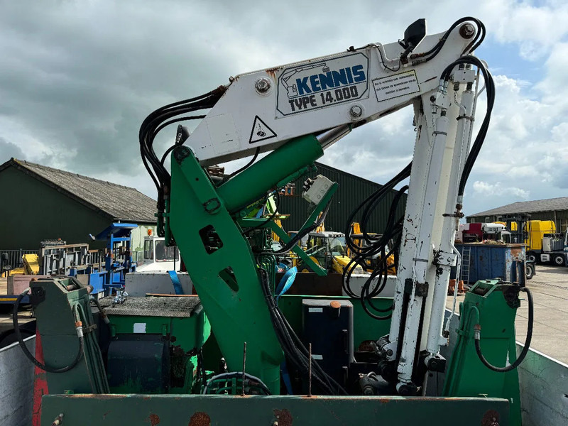 Open bak met boorden oplegger Floor FLO 18 30 S2 + KENNIS CRANE 3X STEERING AXLE: afbeelding 14