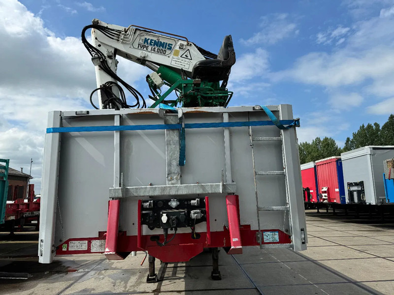 Floor FLO 18 30 S2 + KENNIS CRANE 3X STEERING AXLE - Open bak met boorden oplegger: afbeelding 2 Floor FLO 18 30 S2 + KENNIS CRANE 3X STEERING AXLE - Open bak met boorden oplegger: afbeelding 2