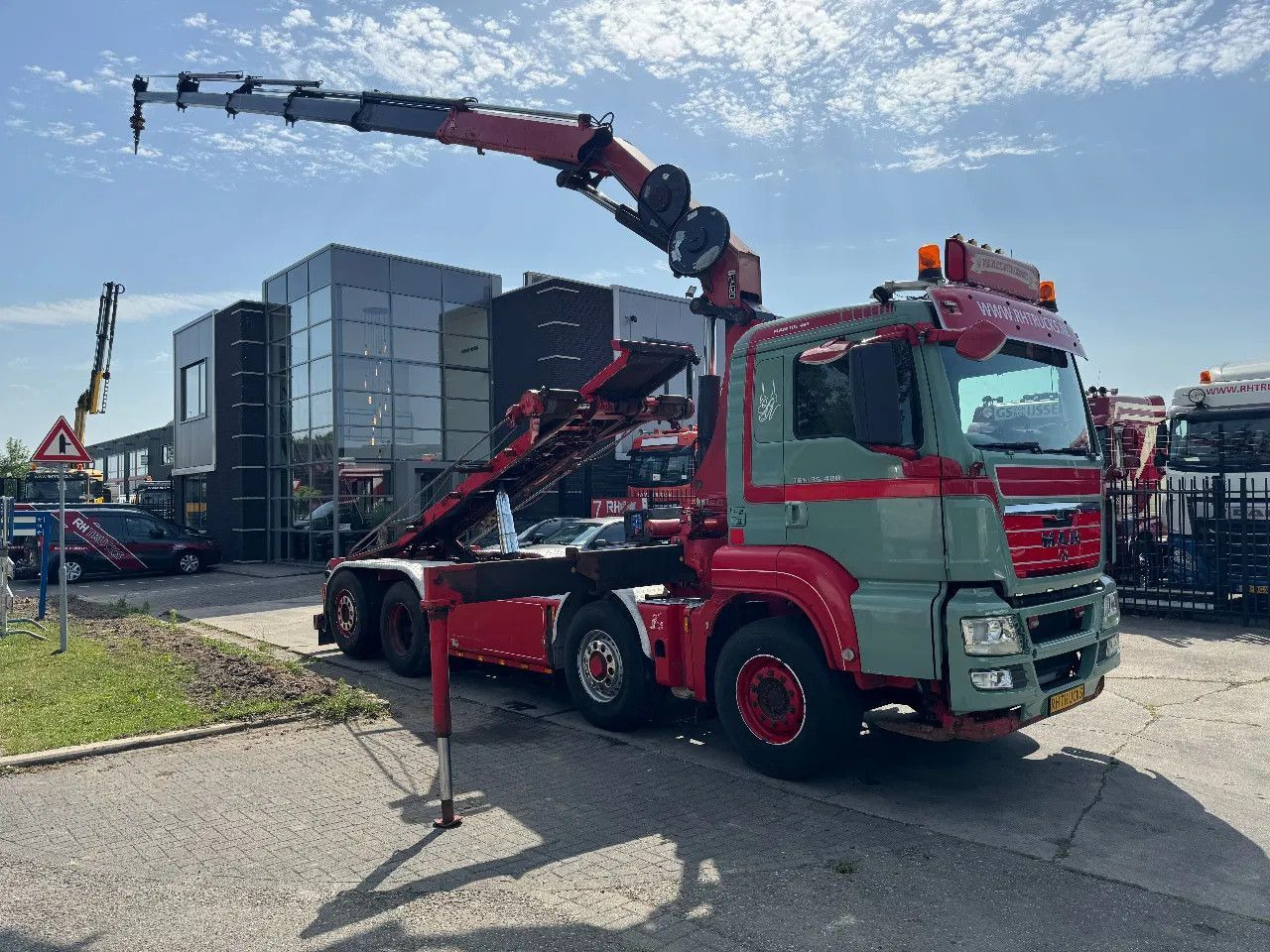 MAN TGS 35.480 8X4 HMF 2420 K5 + HMF ABLE + REMOTE C - Haakarmsysteem vrachtwagen, Kraanwagen: afbeelding 1 MAN TGS 35.480 8X4 HMF 2420 K5 + HMF ABLE + REMOTE C - Haakarmsysteem vrachtwagen, Kraanwagen: afbeelding 1