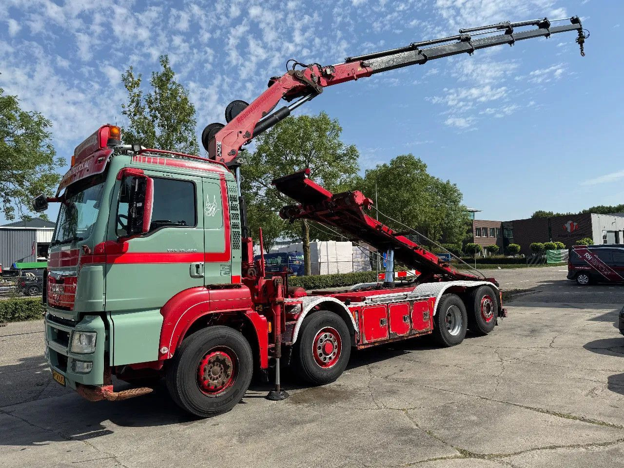 MAN TGS 35.480 8X4 HMF 2420 K5 + HMF ABLE + REMOTE C - Haakarmsysteem vrachtwagen, Kraanwagen: afbeelding 2 MAN TGS 35.480 8X4 HMF 2420 K5 + HMF ABLE + REMOTE C - Haakarmsysteem vrachtwagen, Kraanwagen: afbeelding 2