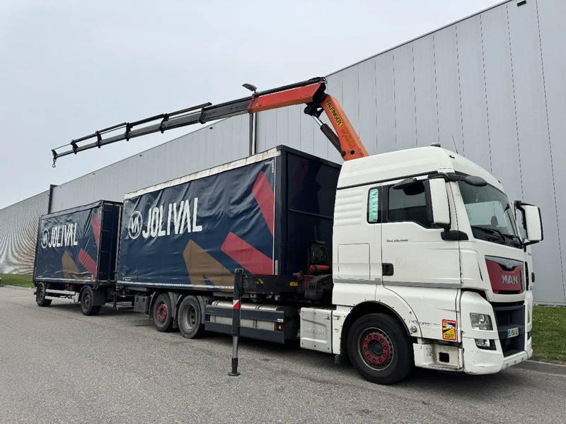 MAN TGX 26.480 6X2 - EURO 6 + PALFINGER PK20002 + REMOTE + LECITRAILER HANGER - Schuifzeilen vrachtwagen, Kraanwagen: afbeelding 1 MAN TGX 26.480 6X2 - EURO 6 + PALFINGER PK20002 + REMOTE + LECITRAILER HANGER - Schuifzeilen vrachtwagen, Kraanwagen: afbeelding 1